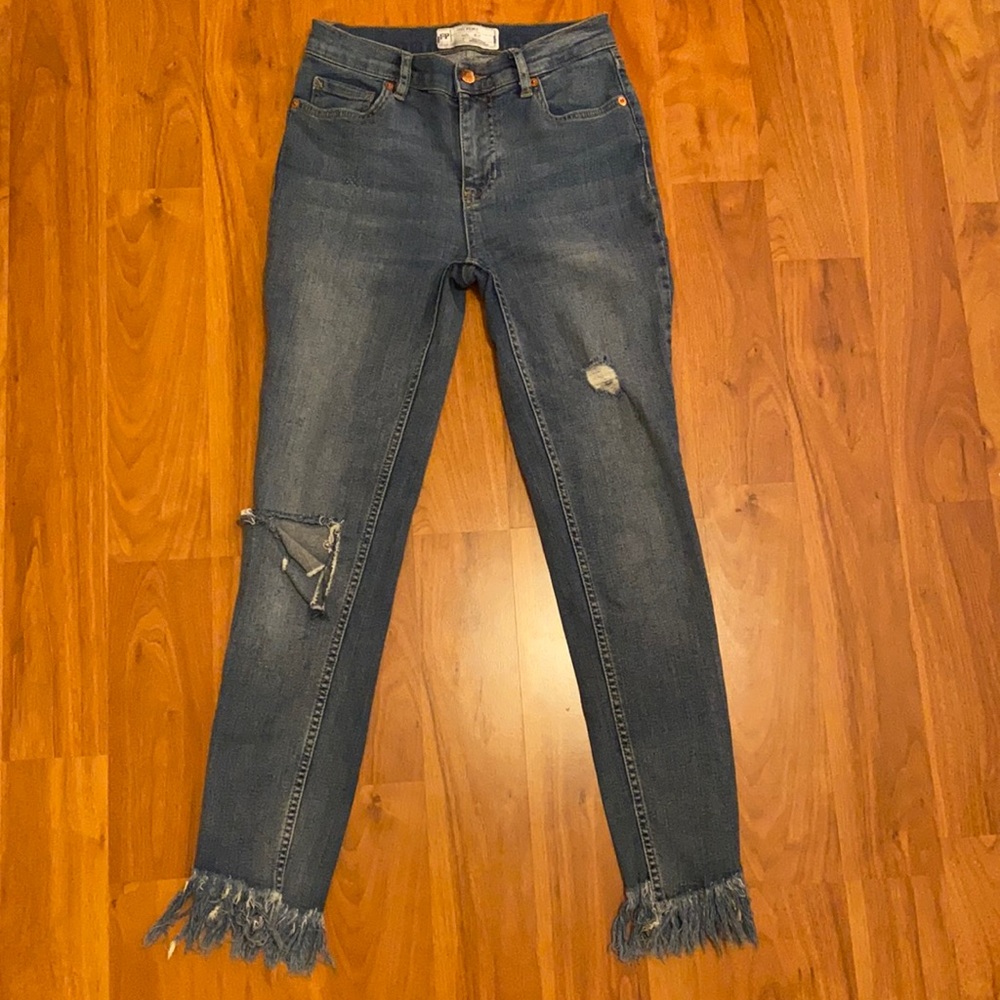Free People Great Heights High Rise Skinny Jeans - Picture 3 of 14